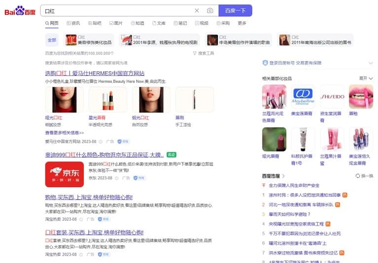 Baidu SERPs