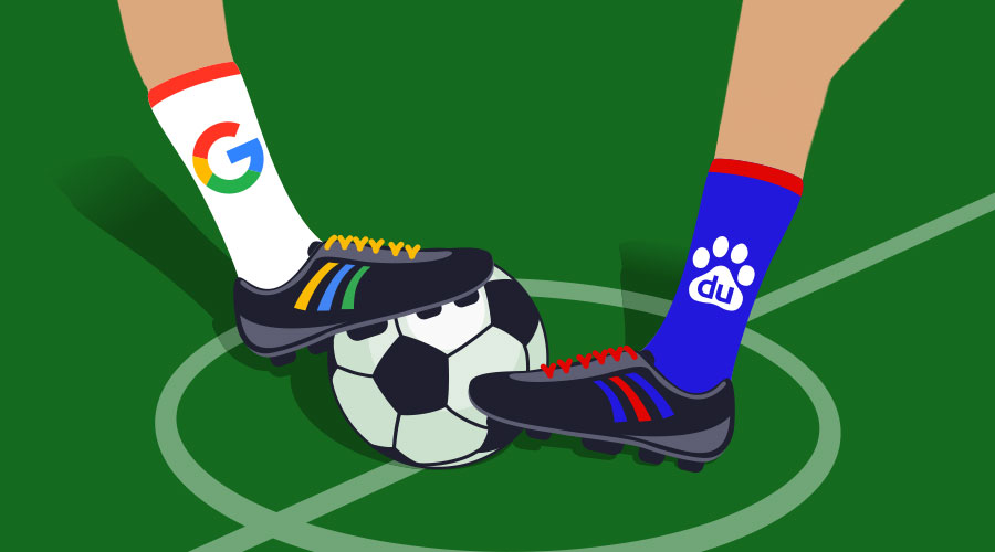 Google VS Baidu Football Edition