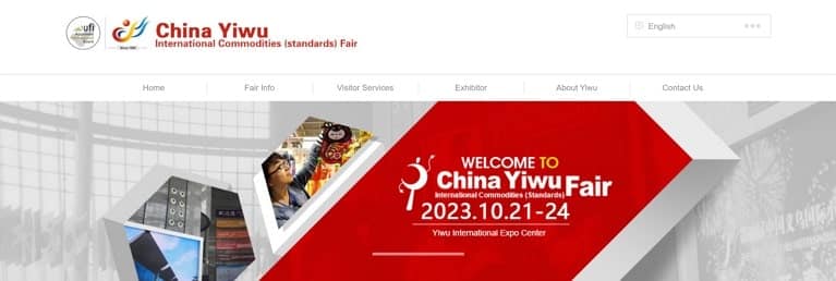 Yiwu Fair China website homepage