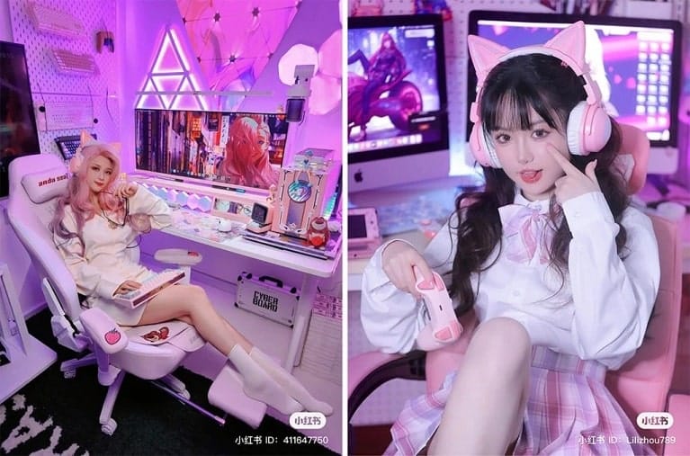 Gamer Girl trend on Xiaohongshu