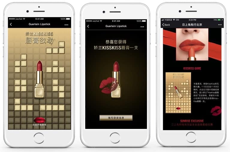 Guerlain social commerce gamification