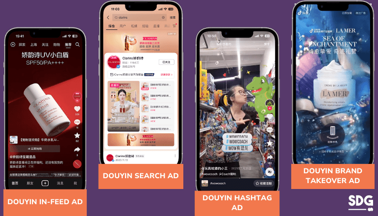 Douyin wide range of ad formats for businesses