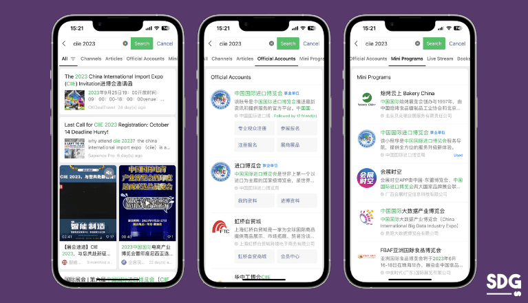 SEO strategy with WeChat search