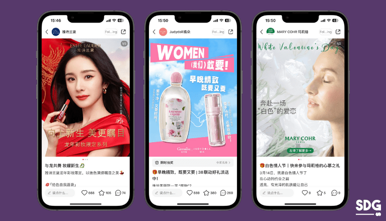 Xiaohongshu E-Commerce shopping festival posts